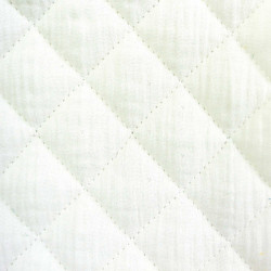 Quilted Double Gauze White